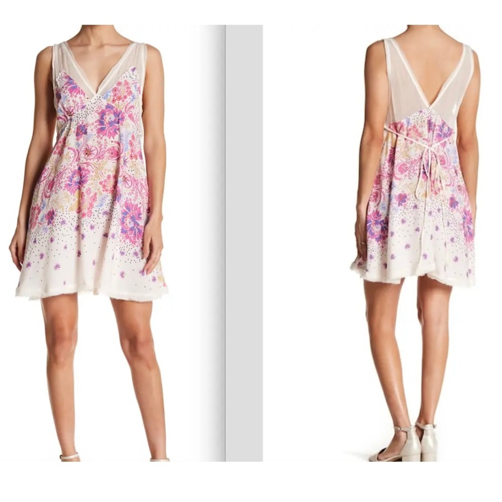 Free People Intimately Floral Paisley Longwood Slip Dress . Size M .